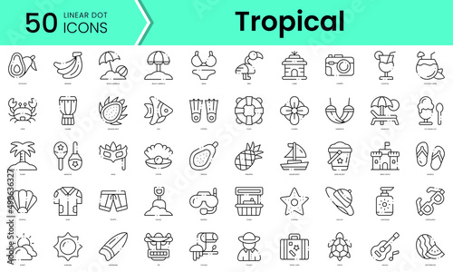 Set of transport icons. Line art style icons bundle. vector illustration