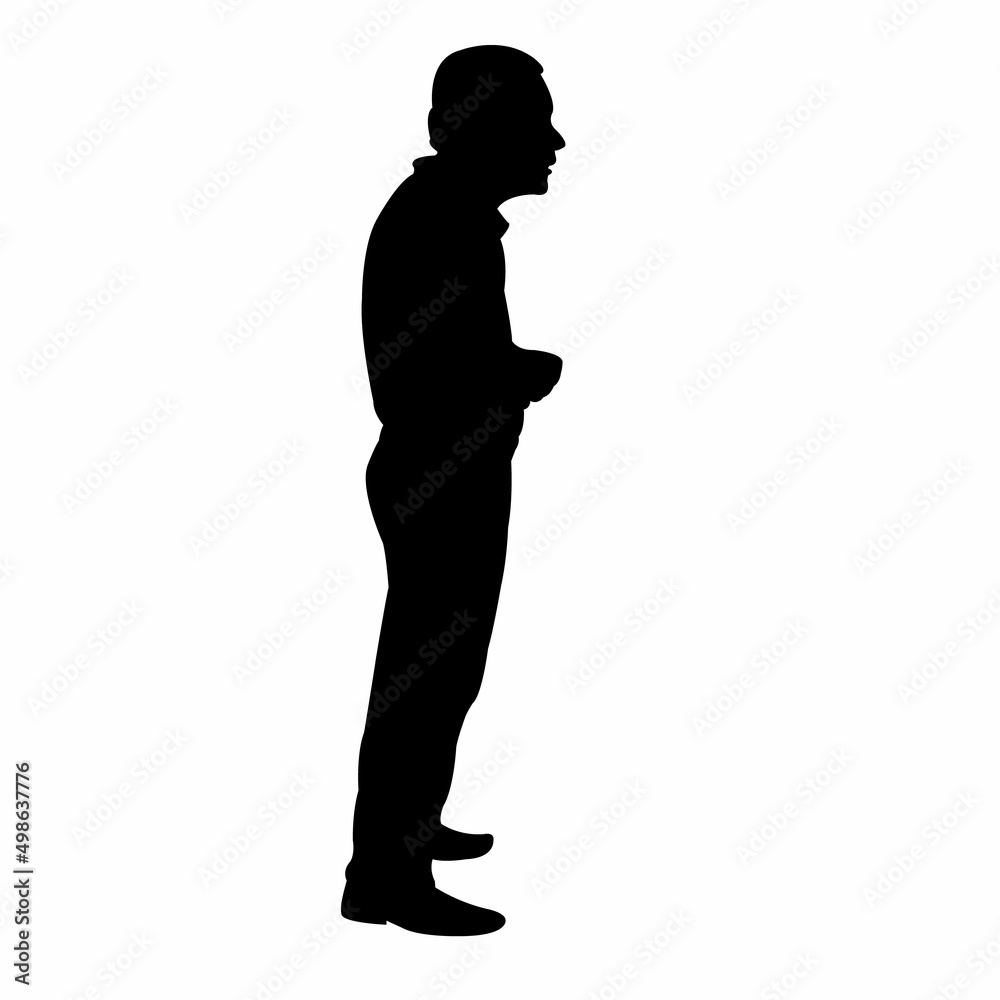 a man body silhouette vector