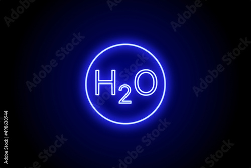 H2O water molecule background chemistry 
