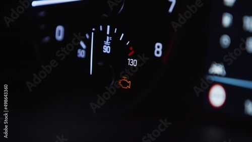 Check engine serious engine failure malfunction concept selective focus . High quality photo