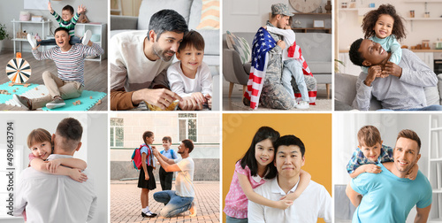 Collage with men and their ...