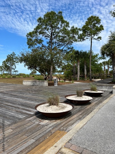 Garden area at Port St. Joe Florida 