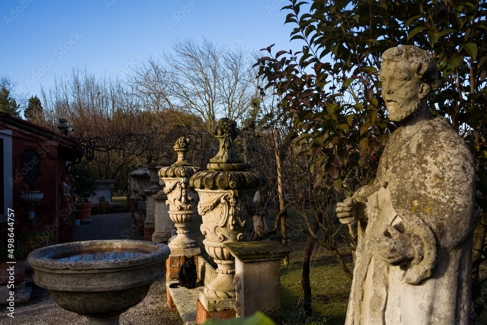 Stone sculptures in Torcello island, Italy
