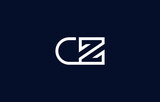 CZ Letter Logo Design. Creative Modern C Z Letters icon vector Illustration.