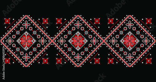 Ukrainian national ornament texture background pattern