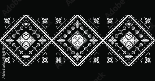 Ukrainian national ornament texture background pattern