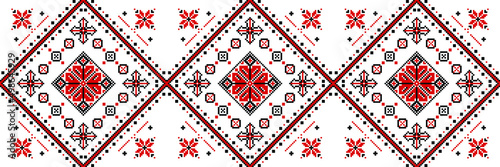 Ukrainian national ornament texture background pattern