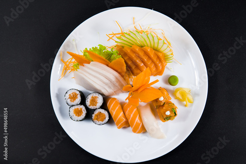 Japonese food on plate 