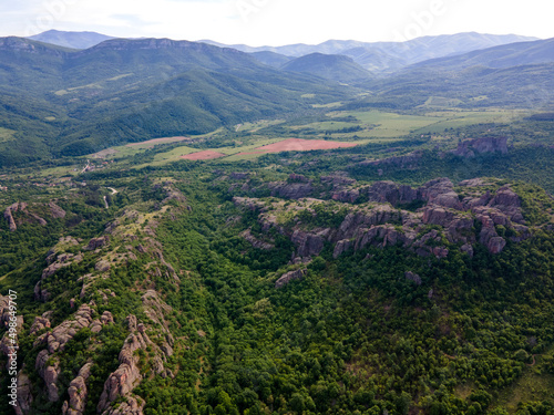 Aerial view of Belogradchik Rocks, Bulgaria