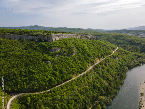 Arda River, passing through the Eastern Rhodopes, Bulgaria photo
