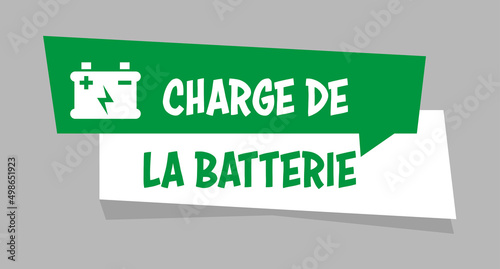 Logo charge de la batterie.
