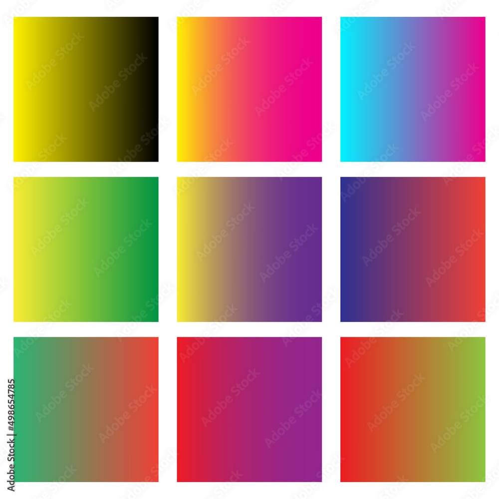 Multi-colored palette squares. Vector illustration. stock image. 