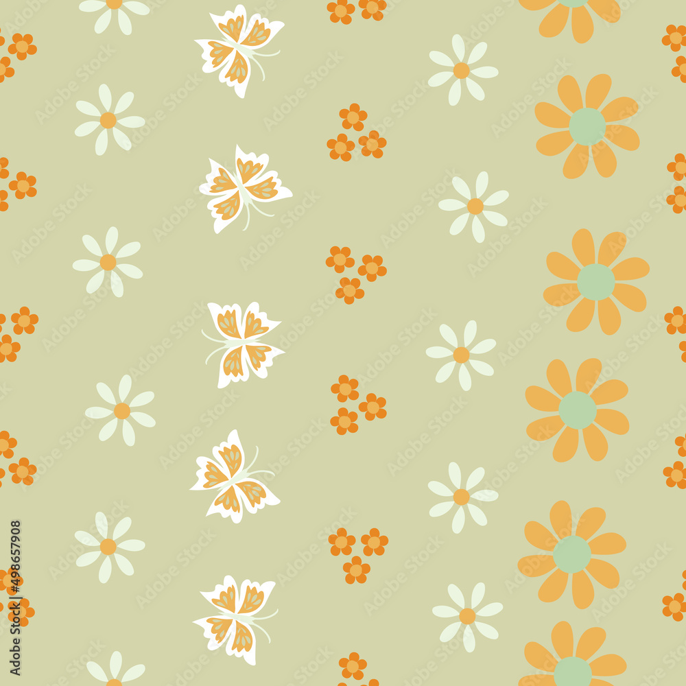 Spring striped seamless vector pattern Spring striped seamless vector pattern