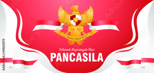 selamat hari pancasila means happy pancasila day social media post greeting poster photo