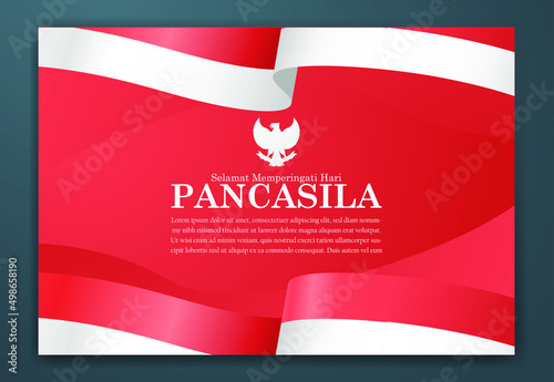 selamat hari pancasila means happy pancasila day social media post greeting poster photo