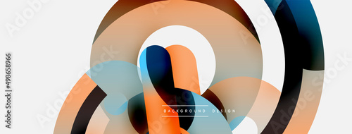 Circle abstract background. Vector illustration for wallpaper banner background card or landing page