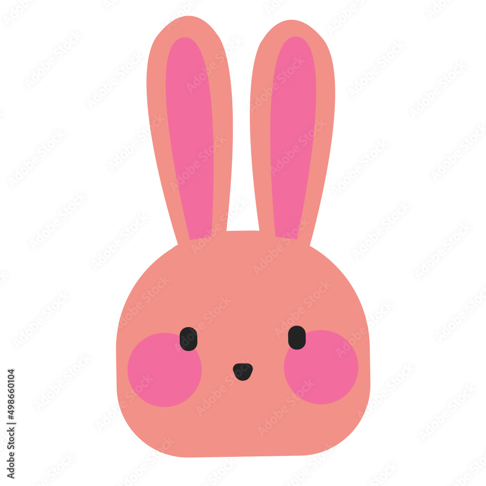 pink easter bunny rabbit vector pink easter bunny rabbit vector