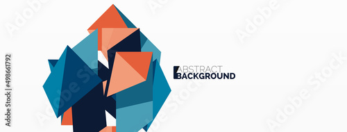 Free Download Creative geometric wallpaper. Abstract ribbon style line composition. Techno business template for wallpaper, banner, background or landing - GFXLoad