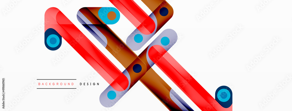 Colorful dynamic stripe composition. Lines geometric creative abstract background for wallpaper, banner or landing Colorful dynamic stripe composition. Lines geometric creative abstract background for wallpaper, banner or landing
