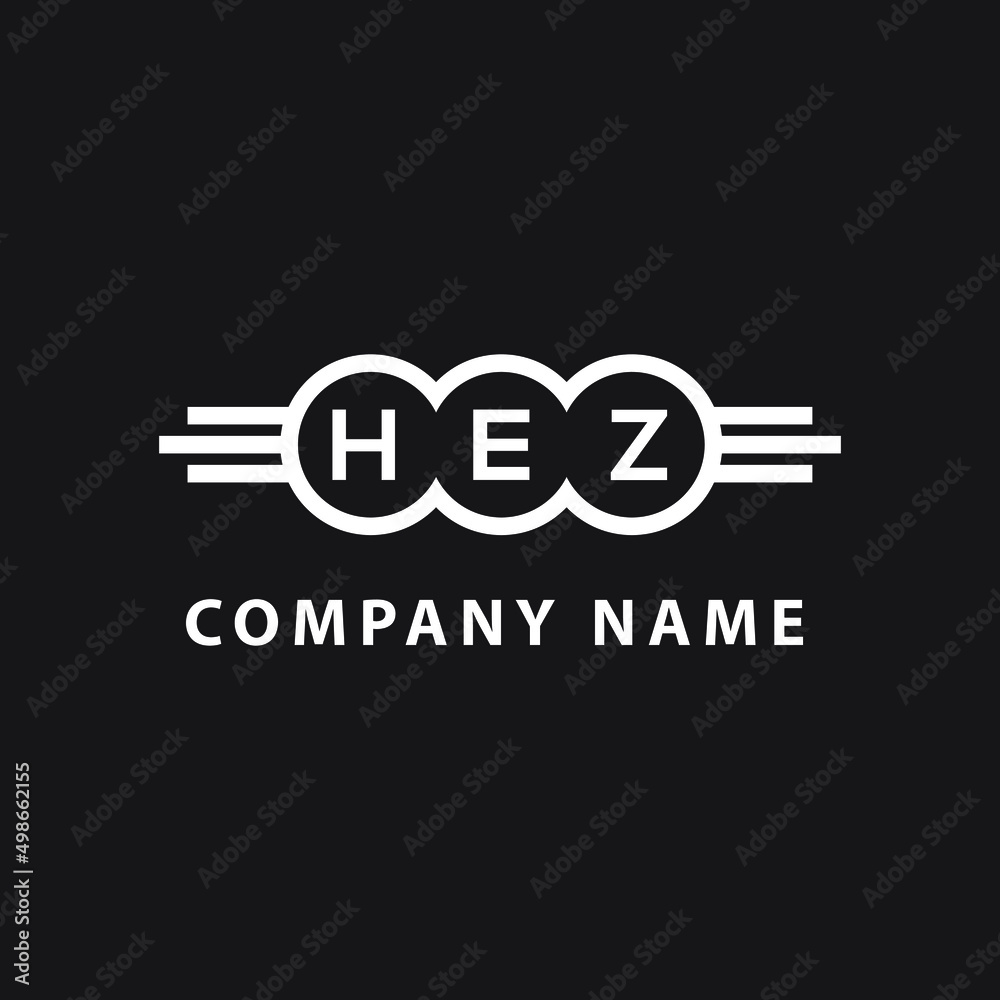HEZ letter logo design on black background. HEZ creative initials letter logo concept. HEZ letter design. HEZ letter logo design on black background. HEZ creative initials letter logo concept. HEZ letter design.