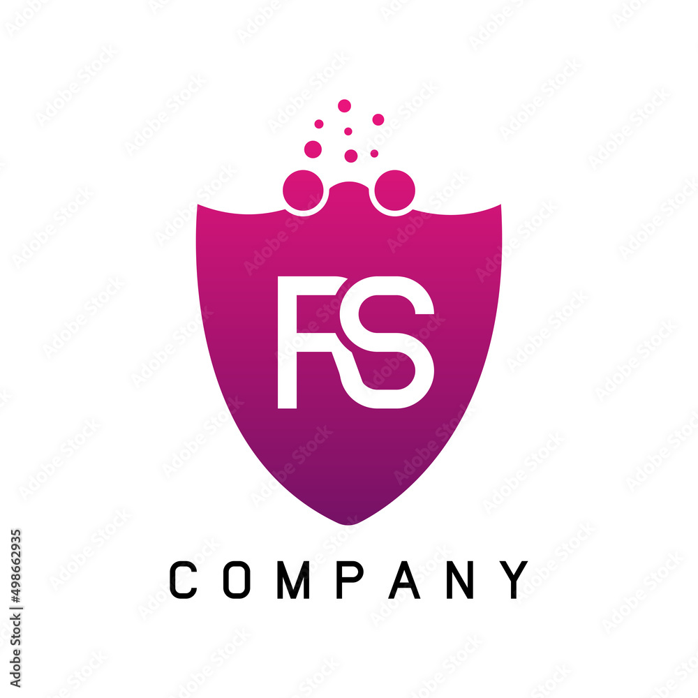 RS and FS Letter Dots Logo Design with Creative . RS and FS logo design ...