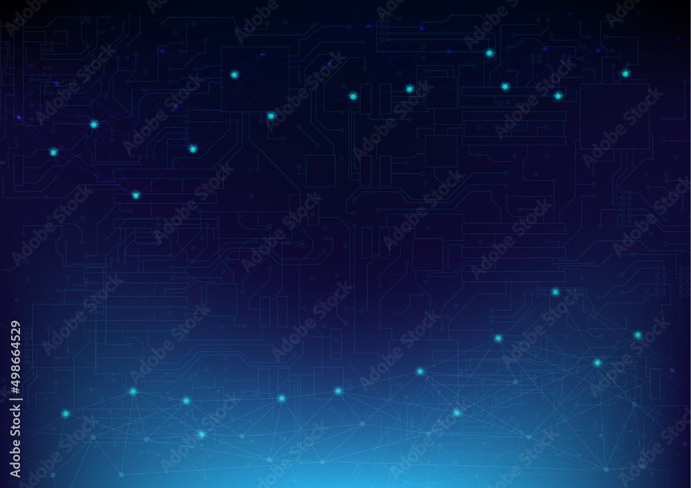 Abstract hi-tech background. Future technology digital network circuit innovation vector illustration. Abstract hi-tech background. Future technology digital network circuit innovation vector illustration.