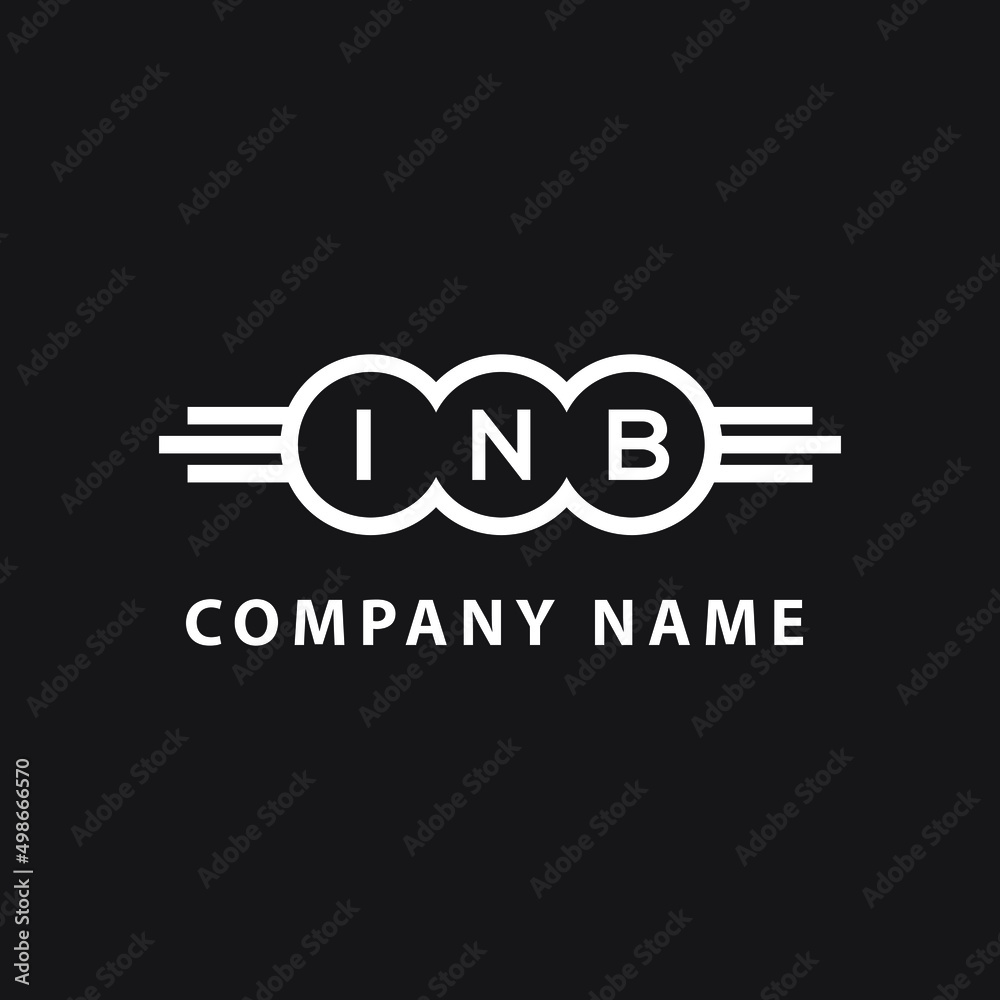 INB letter logo design on black background. INB creative initials letter logo concept. INB letter design. INB letter logo design on black background. INB creative initials letter logo concept. INB letter design.