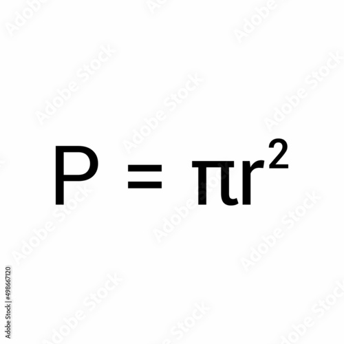 Area of a circle formula in mathematics