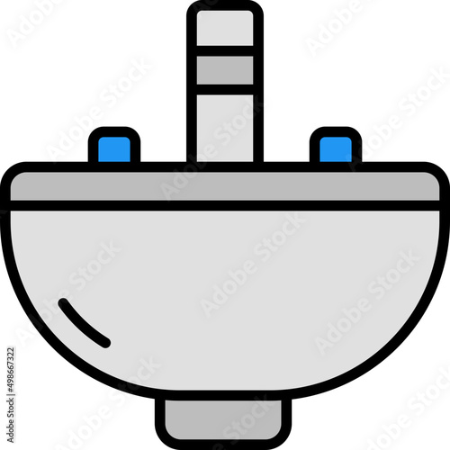 sink outline color icon
