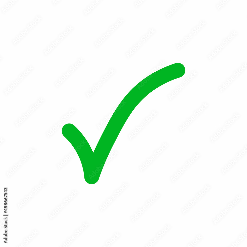 hand drawn check mark icon vector illustration hand drawn check mark icon vector illustration
