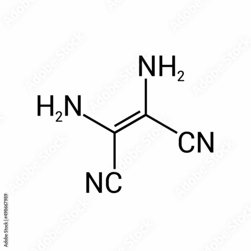 chemical structure of Diaminomaleonitrile (C4H4N4)