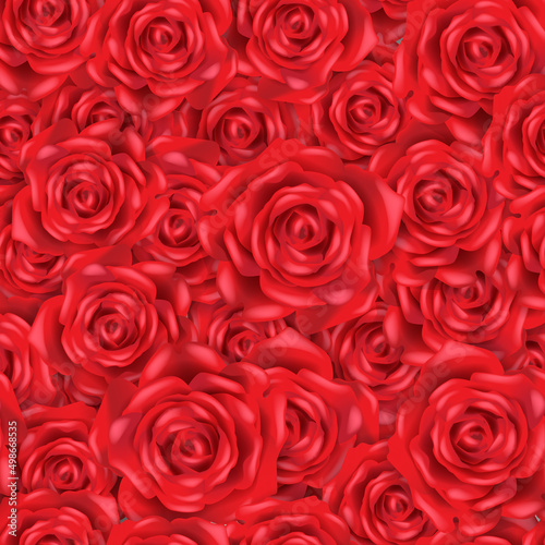 ed rose bush seamless pattern vector illustration for wallpaper or background