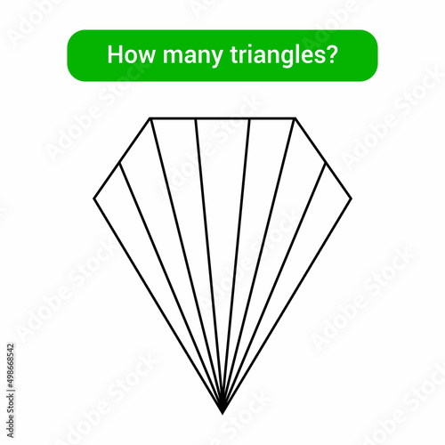 How many triangles? Mathematics education game.