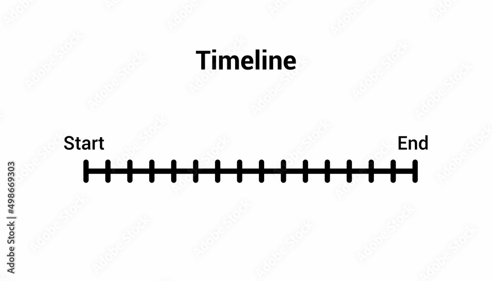 simple timeline chart vector illustration