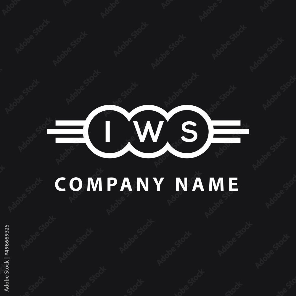 IWS letter logo design on black background. IWS creative circle letter logo concept. IWS letter design. IWS letter logo design on black background. IWS creative circle letter logo concept. IWS letter design.