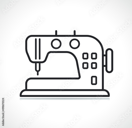 sewing machine thin line icon