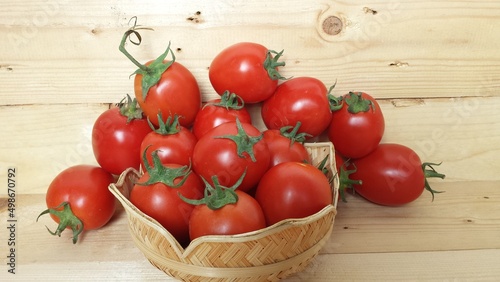 tomatoes in basket