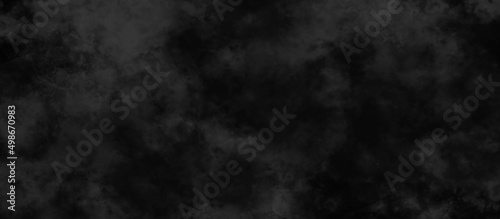 Beautiful grey watercolor grunge. Black marble texture background. abstract nature pattern for design. Border from smoke. Misty effect for film, text or space. Vector illustration. Black grey clouds