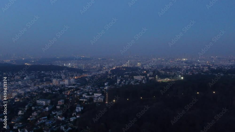 Paris et sa banlieue ouest vues par hélicoptère, vue aérienne Paris et sa banlieue ouest vues par hélicoptère, vue aérienne