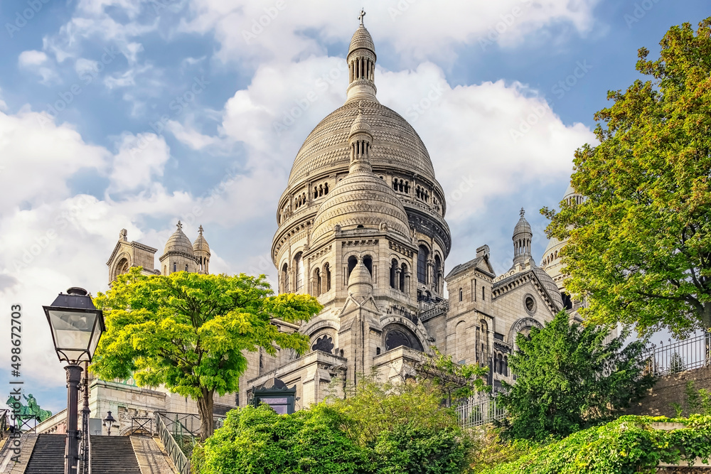 The Sacre-Coeur Basilica in Montmartre, Paris