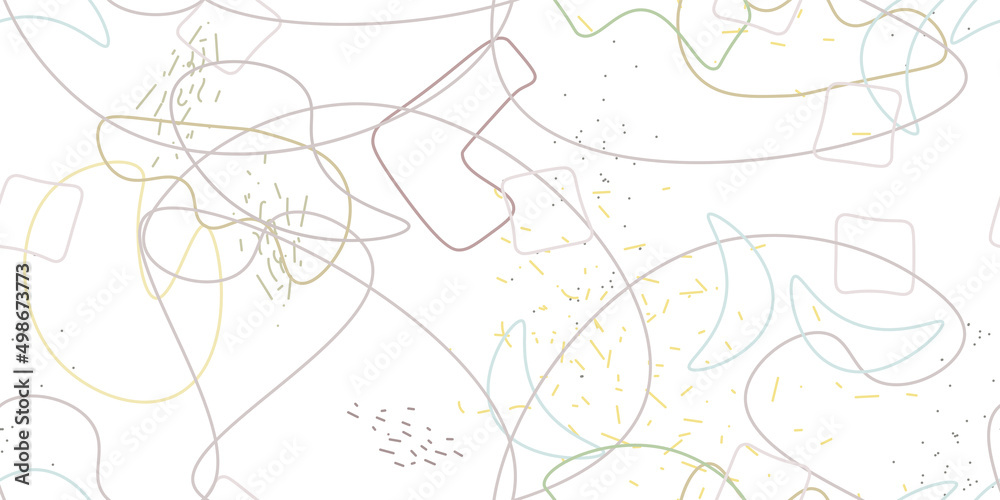 Chaotic Simple Seamless Pattern Textile One Line Chaotic Simple Seamless Pattern Textile One Line