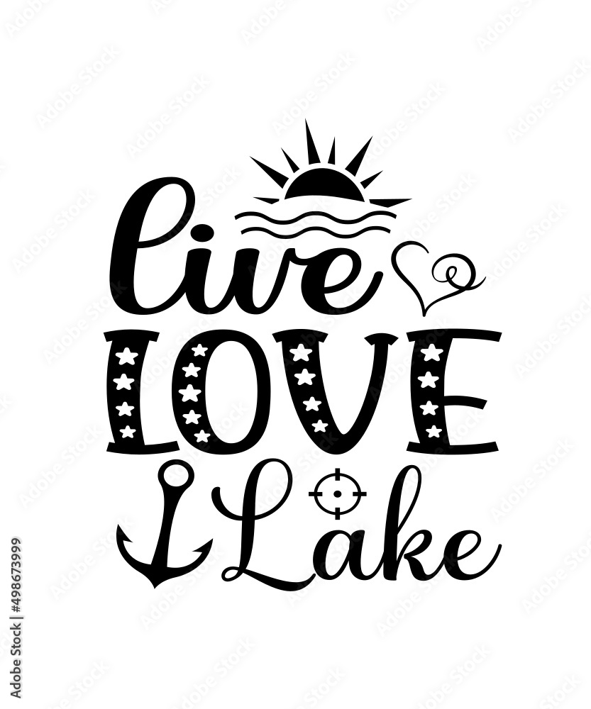 Naklejka premium Lake SVG Design