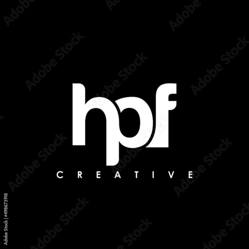 HPF Letter Initial Logo Design Template Vector Illustration