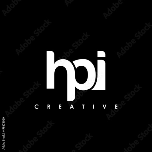 HPI Letter Initial Logo Design Template Vector Illustration