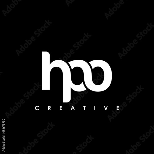 HPO Letter Initial Logo Design Template Vector Illustration photo