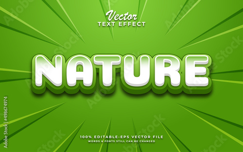 Nature editable text effect