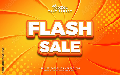 Flash sale editable text effect