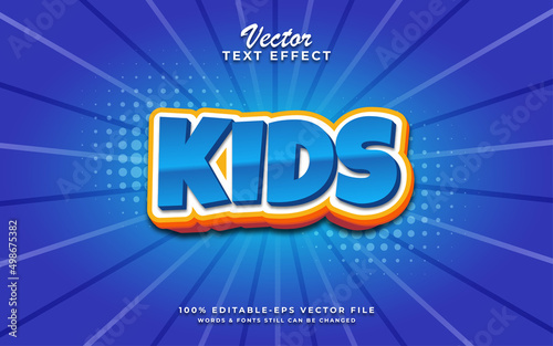 Kids editable  text effect