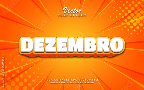 Dezembro editable text effects