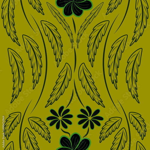 Folk flowers print Floral pattern Ethnic art